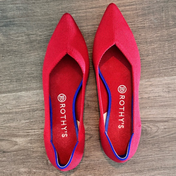 Red Rothy’s The Point Slip-on Shoe!! - Picture 4 of 5